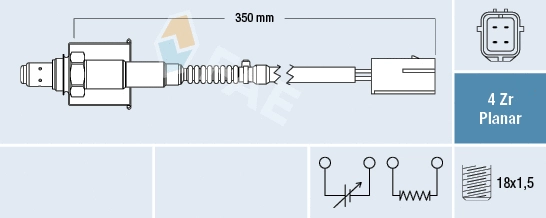 Lambda jutiklis FAE 77661