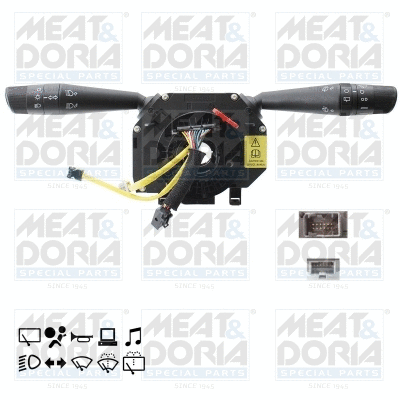 Vairo kolonėlės jungiklis MEAT & DORIA 23001E