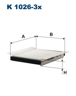 Salono filtras FILTRON K 1026-3x