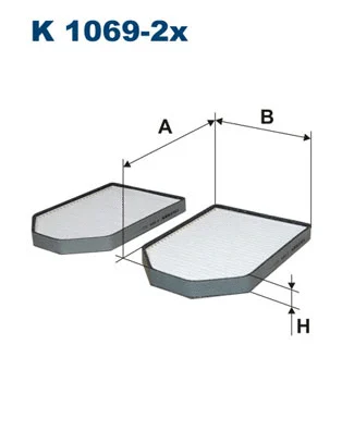 Salono filtras FILTRON K 1069-2x