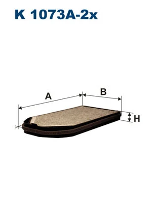 Salono filtras FILTRON K 1073A-2x
