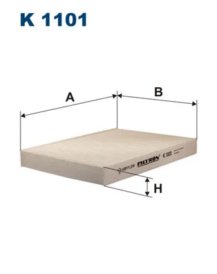 Salono filtras FILTRON K 1101