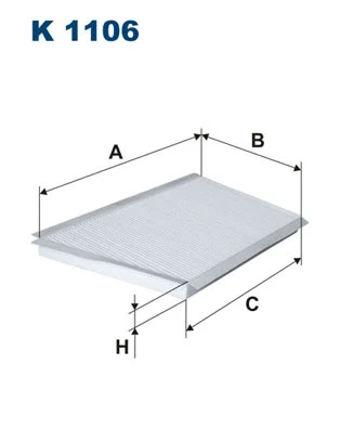 Salono filtras FILTRON K 1106