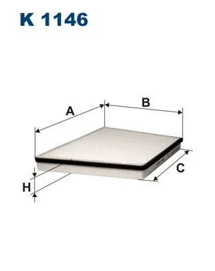 Salono filtras FILTRON K 1146