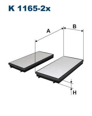 Salono filtras FILTRON K 1165-2x
