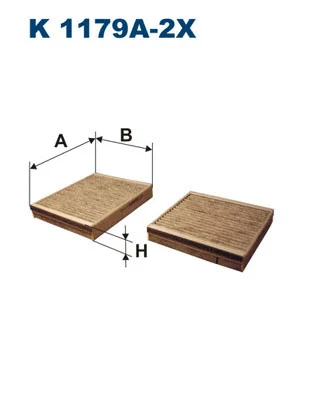 Salono filtras FILTRON K 1179A-2x