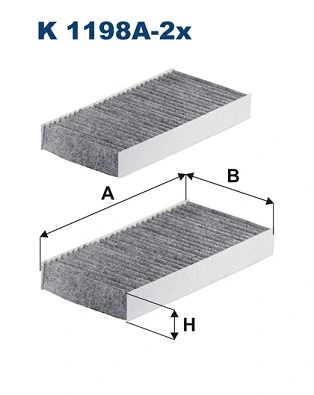 Salono filtras FILTRON K 1198A-2x