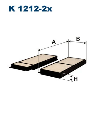 Salono filtras FILTRON K 1212-2x