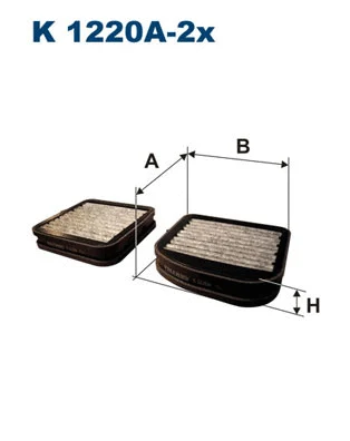 Salono filtras FILTRON K 1220A-2x