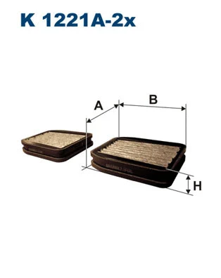 Salono filtras FILTRON K 1221A-2x