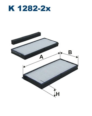 Salono filtras FILTRON K 1282-2x