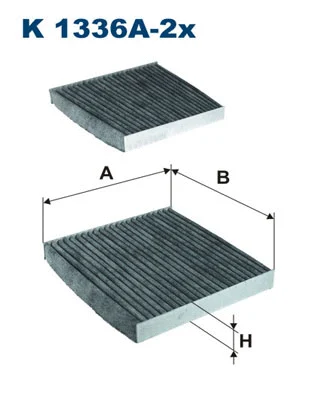 Salono filtras FILTRON K 1336A-2x