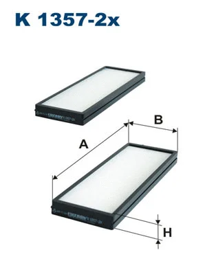 Salono filtras FILTRON K 1357-2x