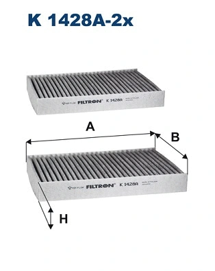 Salono filtras FILTRON K 1428A-2x