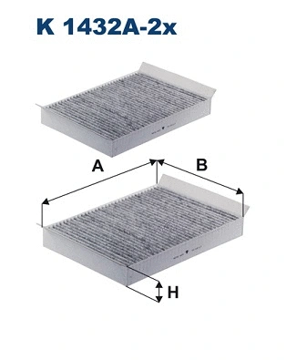 Salono filtras FILTRON K 1432A-2x
