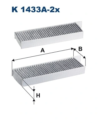 Salono filtras FILTRON K 1433A-2x