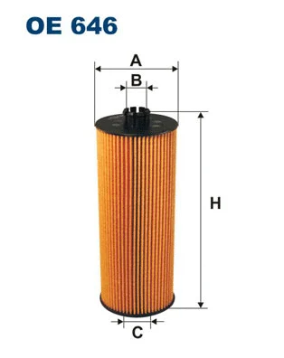 Alyvos filtras FILTRON OE 646