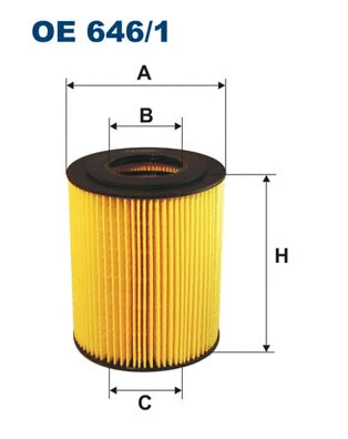 Alyvos filtras FILTRON OE 646/1