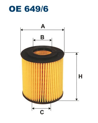 Alyvos filtras FILTRON OE 649/6