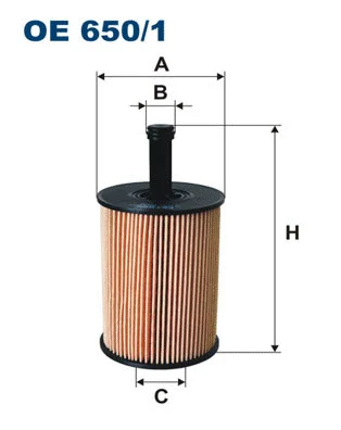 Alyvos filtras FILTRON OE 650/1