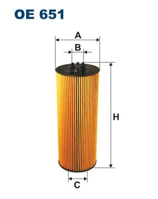 Alyvos filtras FILTRON OE 651