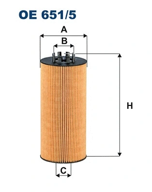Alyvos filtras FILTRON OE 651/5
