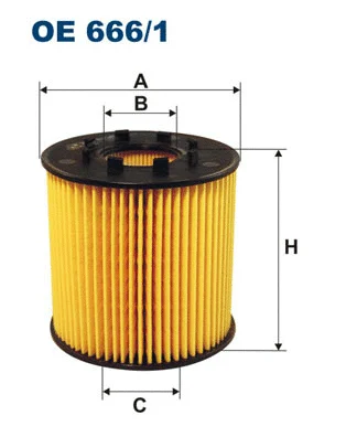 Alyvos filtras FILTRON OE 666/1