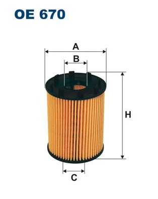 Alyvos filtras FILTRON OE 670