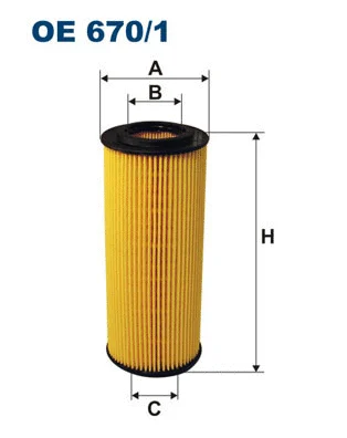 Alyvos filtras FILTRON OE 670/1