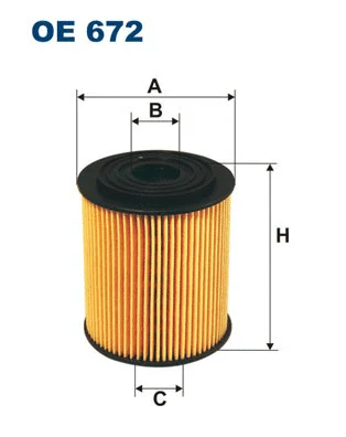 Alyvos filtras FILTRON OE 672