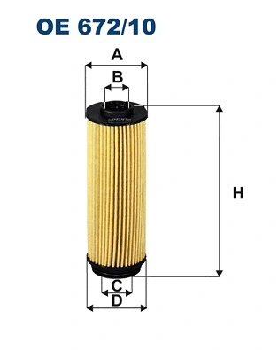 Alyvos filtras FILTRON OE 672/10