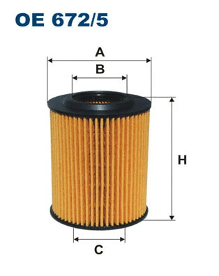 Alyvos filtras FILTRON OE 672/5