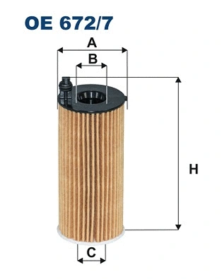 Alyvos filtras FILTRON OE 672/7A