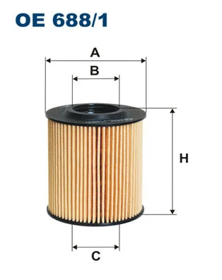 Alyvos filtras FILTRON OE 688/1