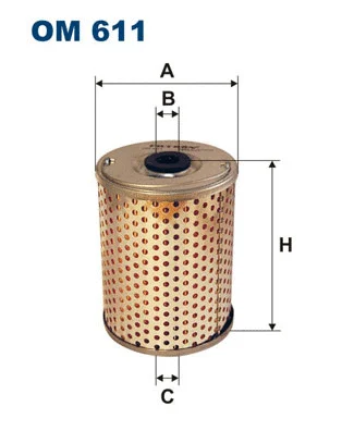 Vairo sistemos hidraulinis filtras FILTRON OM 611