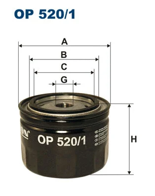 Alyvos filtras FILTRON OP 520/1