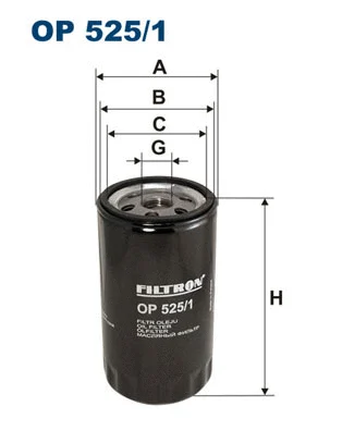 Alyvos filtras FILTRON OP 525/1