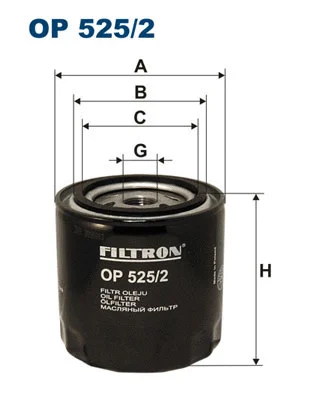 Alyvos filtras FILTRON OP 525/2