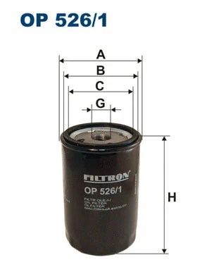 Alyvos filtras FILTRON OP 526/1