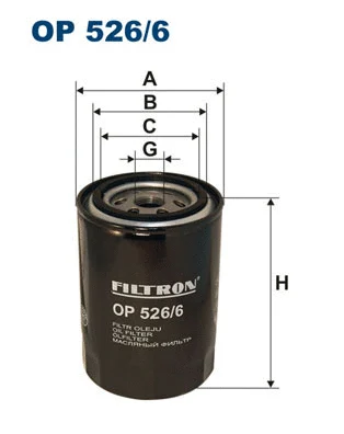 Alyvos filtras FILTRON OP 526/6