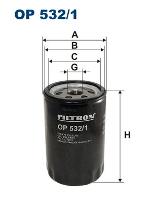 Alyvos filtras FILTRON OP 532/1