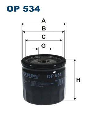 Alyvos filtras FILTRON OP 534