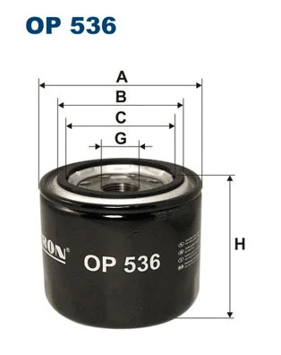 Alyvos filtras FILTRON OP 536