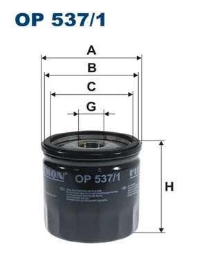 Alyvos filtras FILTRON OP 537/1