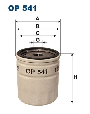 Alyvos filtras FILTRON OP 541