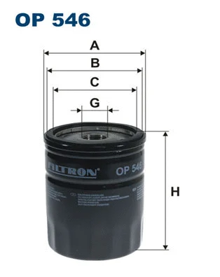 Alyvos filtras FILTRON OP 546