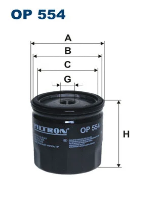 Alyvos filtras FILTRON OP 554