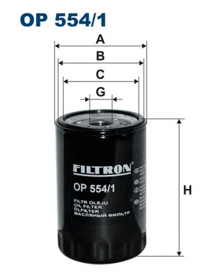 Alyvos filtras FILTRON OP 554/1