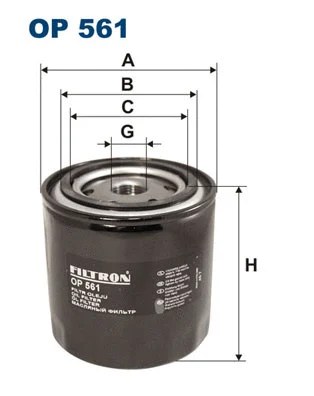 Alyvos filtras FILTRON OP 561