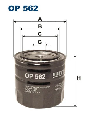 Alyvos filtras FILTRON OP 562